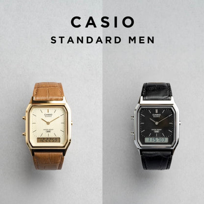 CASIO |AQ-230 人氣大熱復古方角皮帶手錶