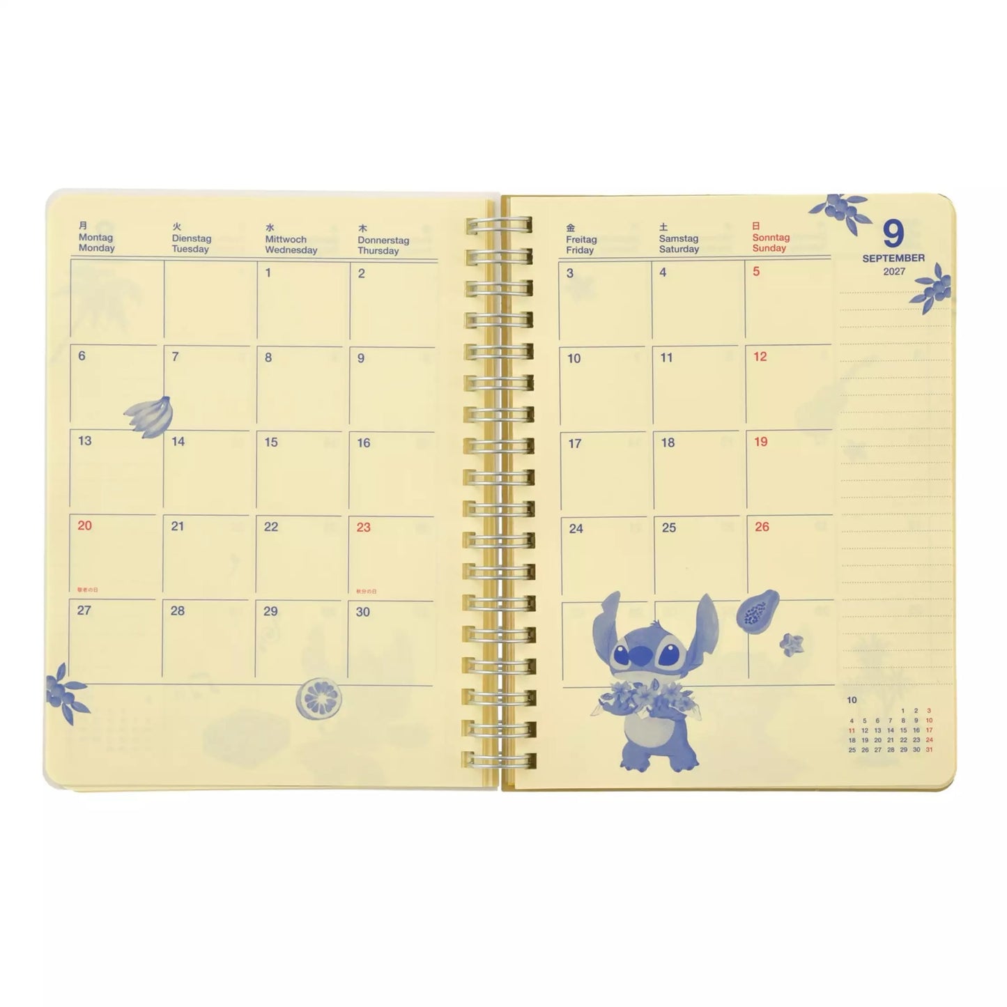 Stitch Rollbahn Diary 月間 Schedule|CALENDAR ＆ ORGANIZER 2027