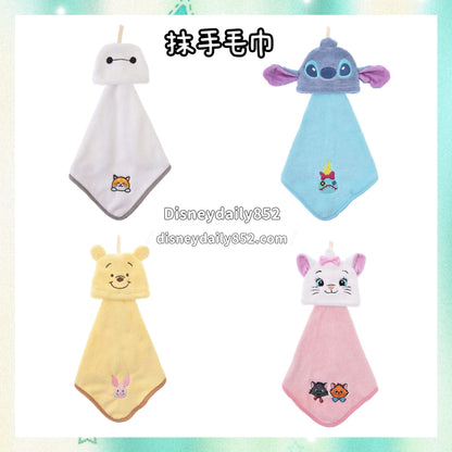 Pooh/ Baymax/ Marie/ Stitch 抹手毛巾