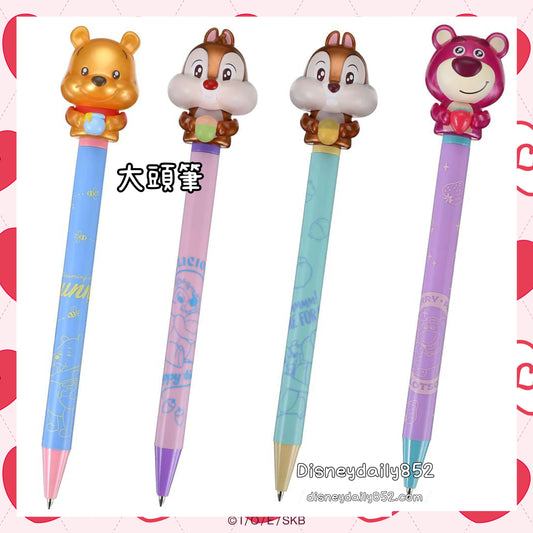 Chip/ Dale/ Lotso/ Pooh 大頭原子筆
