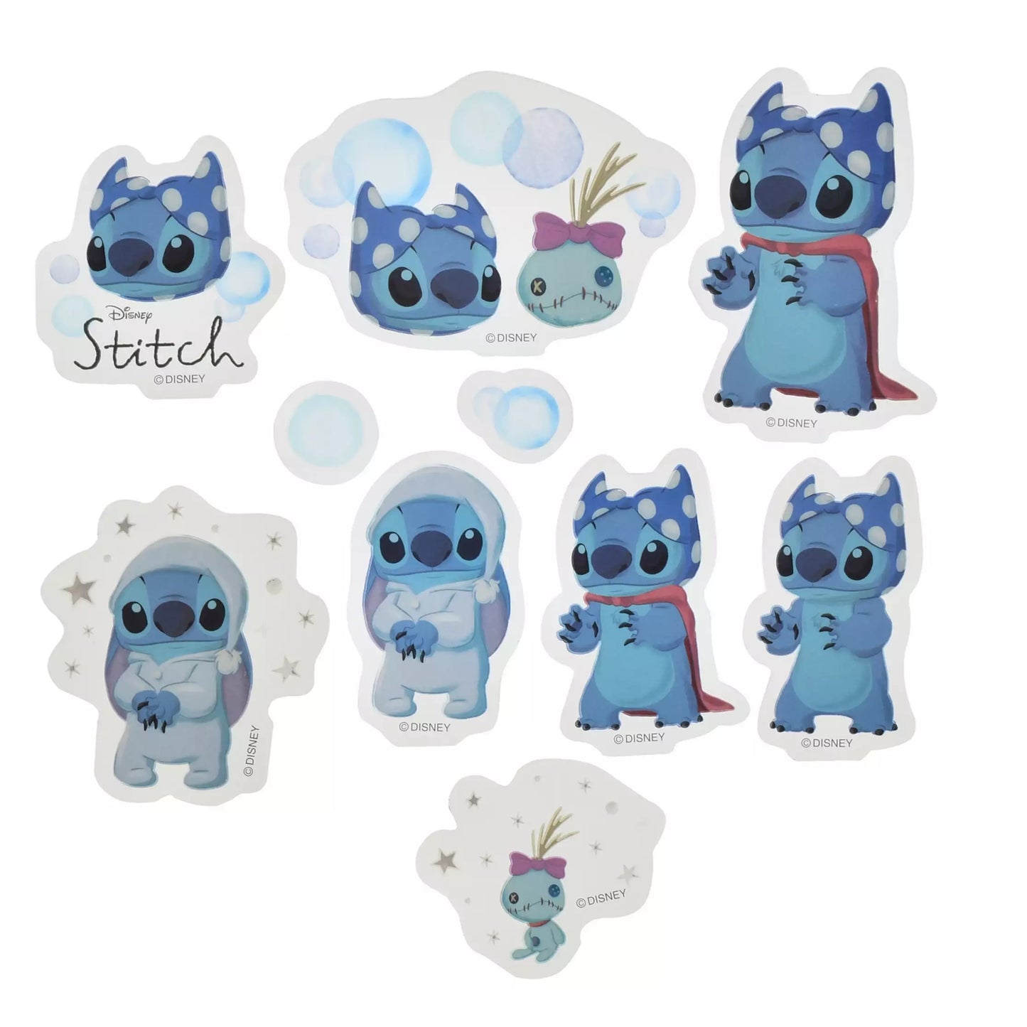 Baymax/ Stitch/ Marie & Dumbo & Bambi/ Princess 大貼紙套裝 Sticker Collection