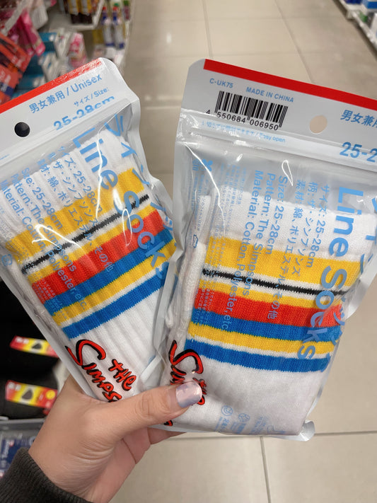 familymart x the simpsons 聯名襪