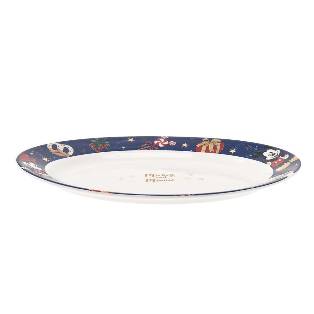 Mickey & Minnie 陶瓷碟 - HOLIDAY SEASON COLLECTION