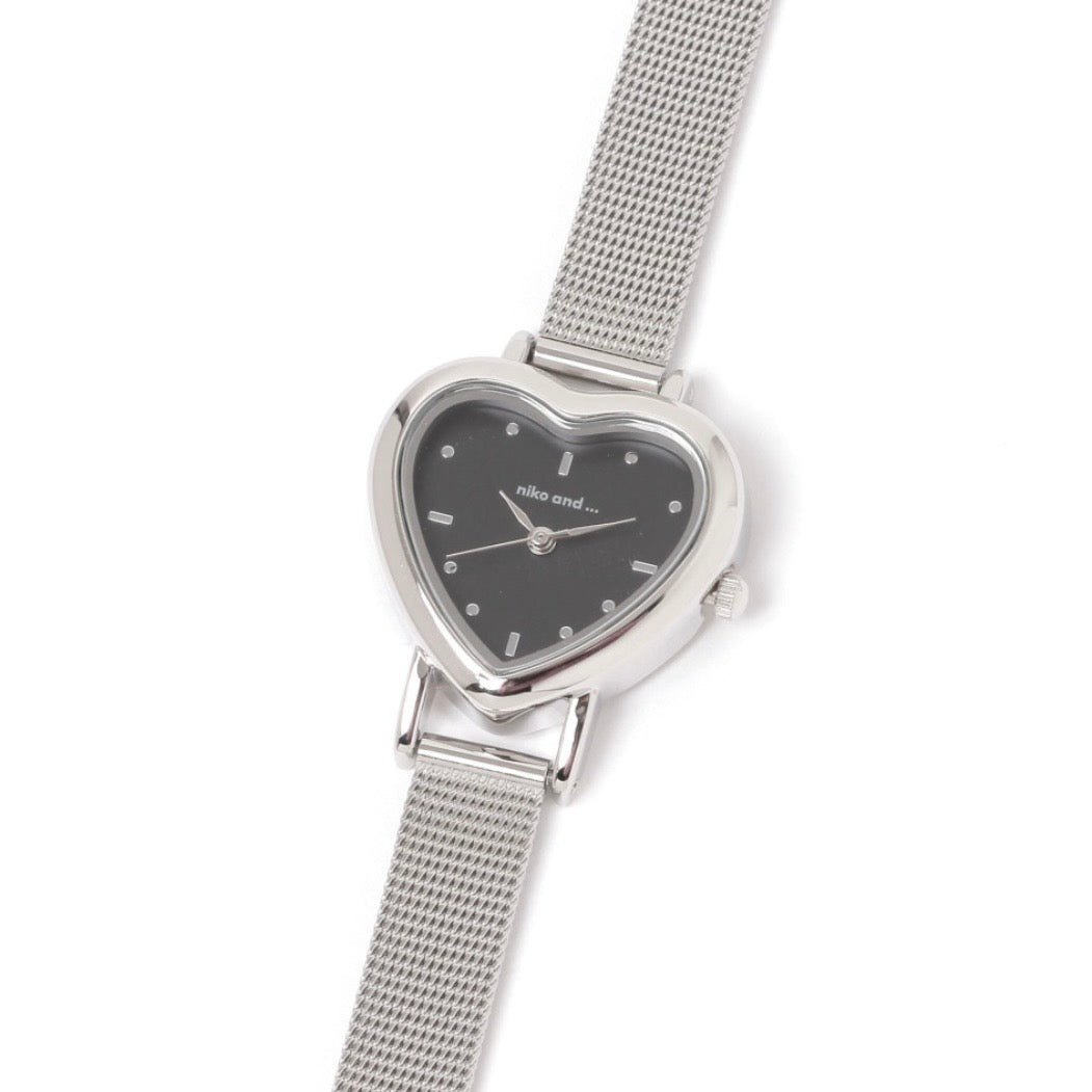niko and heart mesh watch 心形手錶