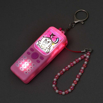 三眼仔/ Stitch/ Minnie/ Donald 發聲電話Keychain - Key Chain Fes