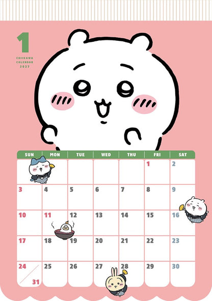 Chiikawa| 小可愛 掛牆月曆 Calendar 2027