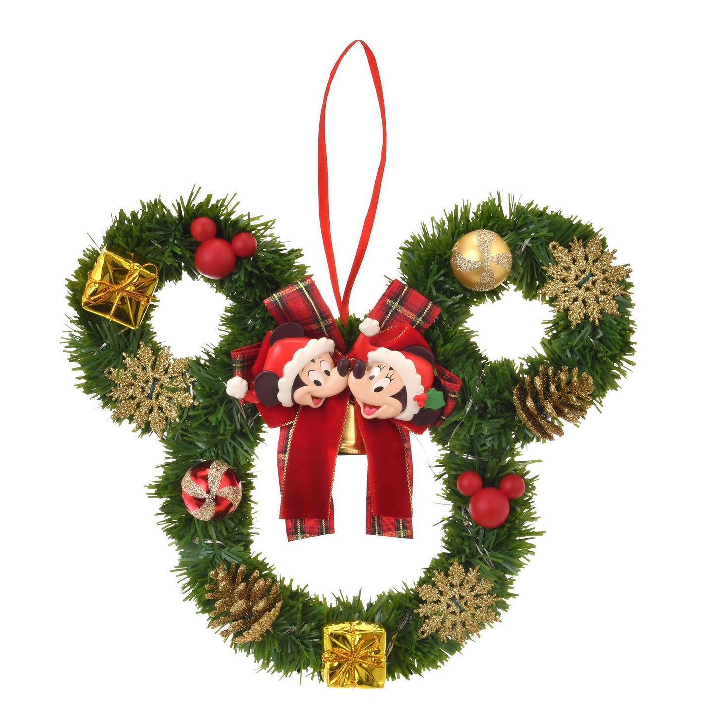 Mickey & Minnie LED 聖誕花環(28cm)| Disney Store Christmas 2025