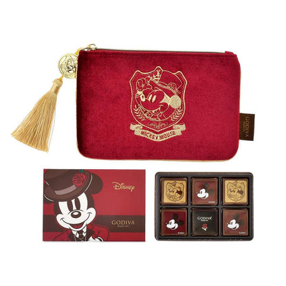 Godiva Mickey 朱古力連Pouch Disney Valentine 2025 CHOCOLATE