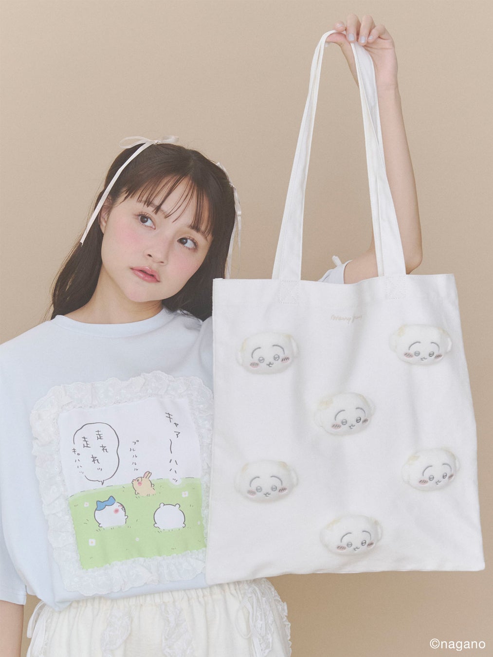 merry jenny x Chiikawa 小可愛 Tote Bag