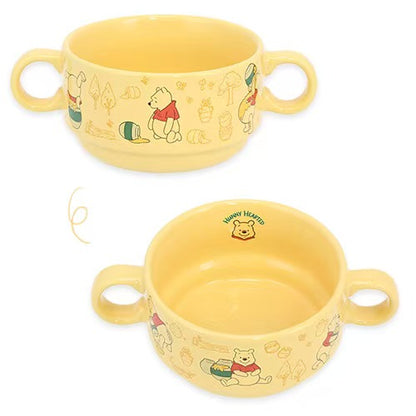雙耳碗 (黃色) - Pooh’s Hunny Hearted