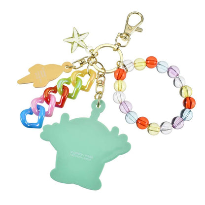 Key chain Fes  三眼仔/ Baymax/ Donald/ Stitch 珠鏈心心匙扣