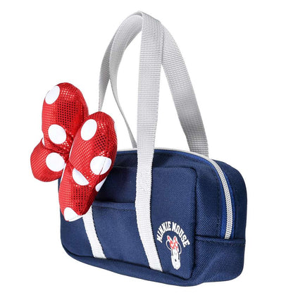 Minnie 手挽Pouch  Minnie Dot Ribbon