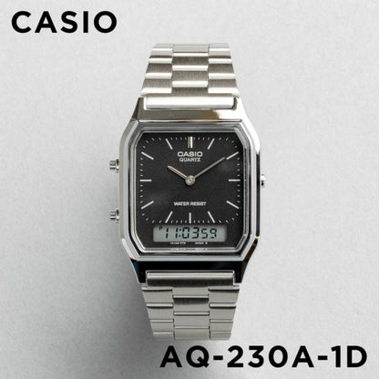 CASIO |AQ-230 人氣大熱復古方角鋼帶手錶