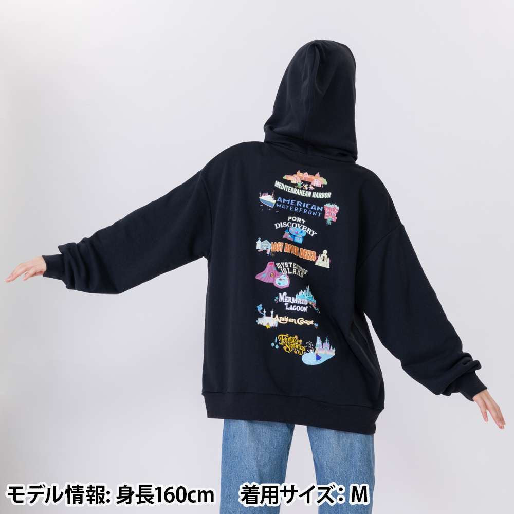 黑色 Tokyo Disney Resort 連帽衛衣