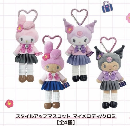 Sanrio Kitty/ Kuromi 長腿校服掛飾