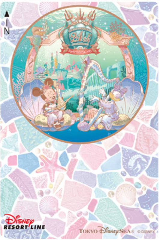 紀念車票 B 粉色底 - Tokyo Dianeysea 24th Anniversary