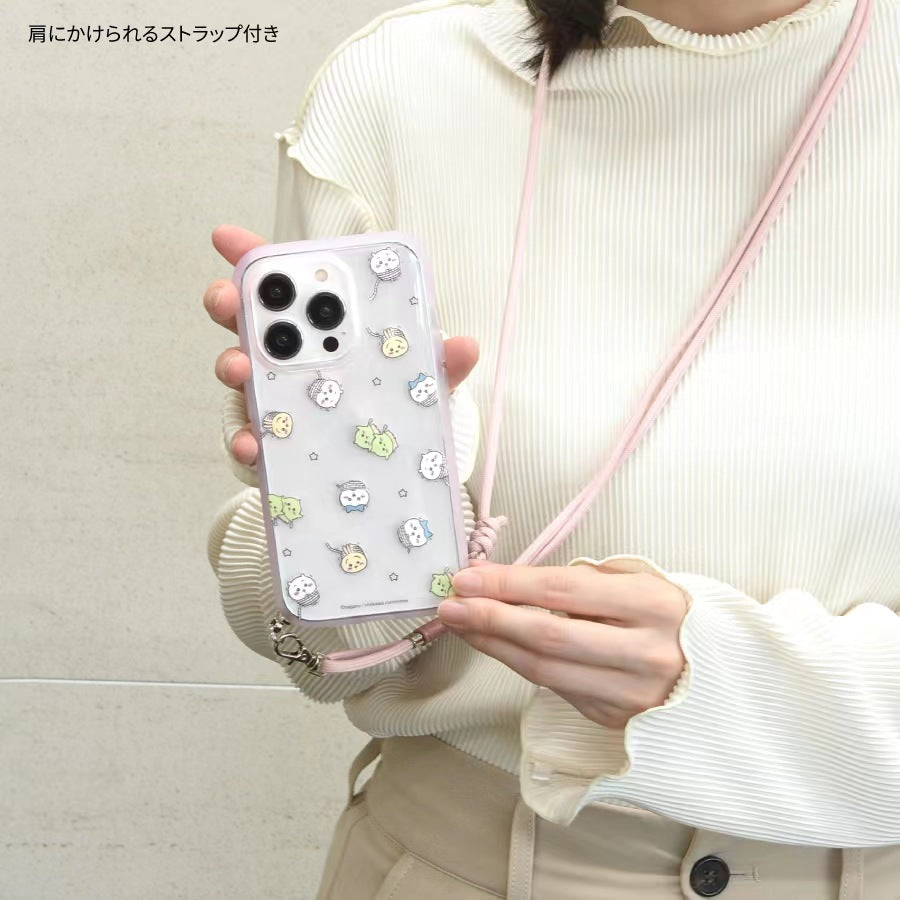 Chiikawa IIIIfit Loop  iPhone case 連電話斜孭帶套裝 iPhone14 Pro / 13 Pro / iPhone14/ 13/  iPhoneSE(第3世代/第2世代)/8/7/6s/6 case