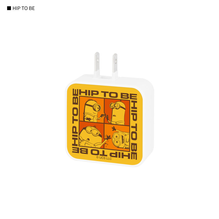 Minions  2腳日本用 USB / USB Type-C AC Adapter (旅行用)