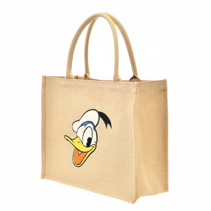 Tote Bag (L) Linen Tote Mickey/ Donald