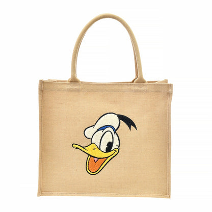 Tote Bag (L) Linen Tote Mickey/ Donald