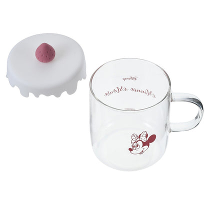 Mickey/ Minnie 蛋糕風 耐熱連蓋玻璃杯 Drinkware