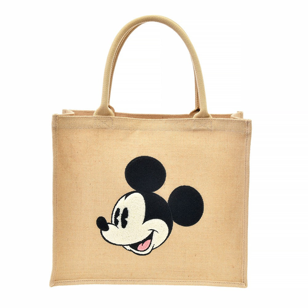 Tote Bag (L) Linen Tote Mickey/ Donald