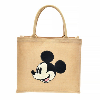 Tote Bag (L) Linen Tote Mickey/ Donald