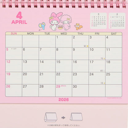 Sanrio | Melody 座枱月曆 CALENDARS 2026