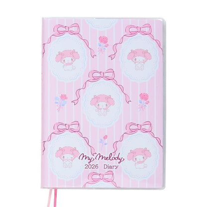 Sanrio | Melody B6 月週橫間 Schedule 2026