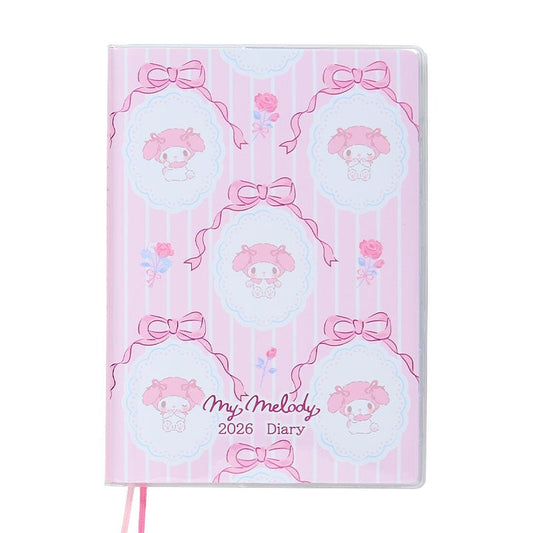 Sanrio | Melody B6 月週橫間 Schedule 2026