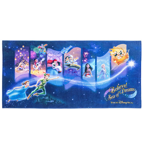 浴巾 Peter Pan/ Rapunzel/ Elsa/ Remeber Me- Believe! Sea Of Dreams