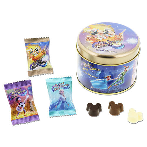 朱古力鐵盒 Peter Pan/ Rapunzel/ Elsa/ Remeber Me- Believe! Sea Of Dreams