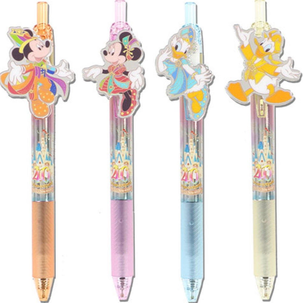 Tokyo DisneyLand 40th Dream Go Round - 原子筆set Mickey/Minnie/Donald/ Daisy/ Chip & Dale/Goofy/ Pluto