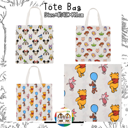 Mickey & Minnie/ Pooh/ Toy Story Tote Bag
