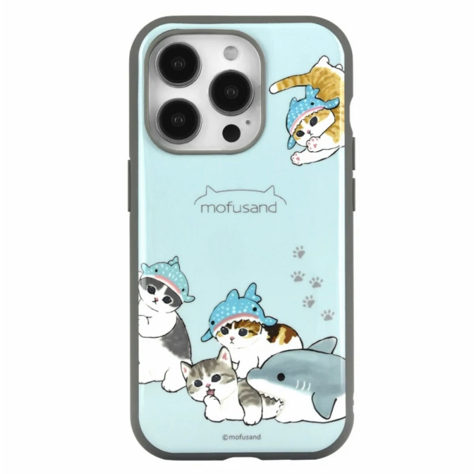 Mofusand 鯊魚貓貓 防撞 耐衝撃 iPhone case SE/ 8/ 7/ 6s/ 6/ 13/ 14/ pro