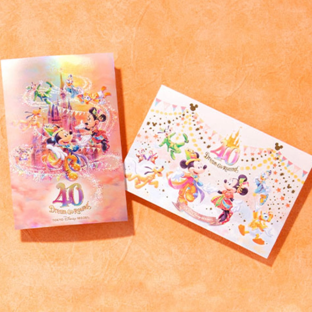 Tokyo DisneyLand 40th Dream Go Round -   Mickey & Friends Postcard set