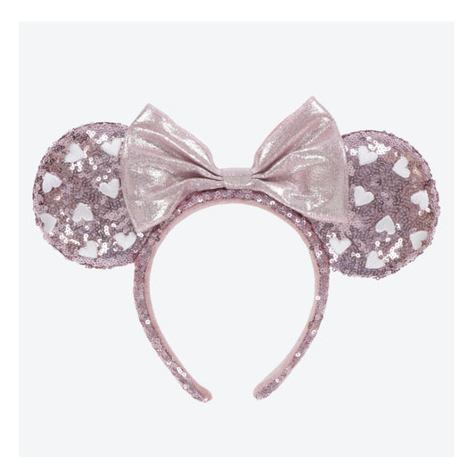 Minnie 粉紅心心 珠片頭箍