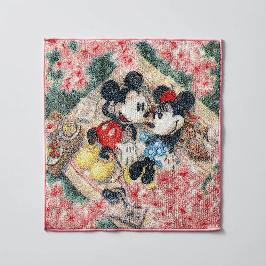 日本製五彩織手巾 Mickey & Minnie