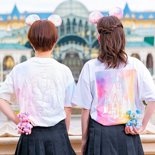 Tokyo DisneyLand 40th Dream Go Round - 糖果色系T-shirt