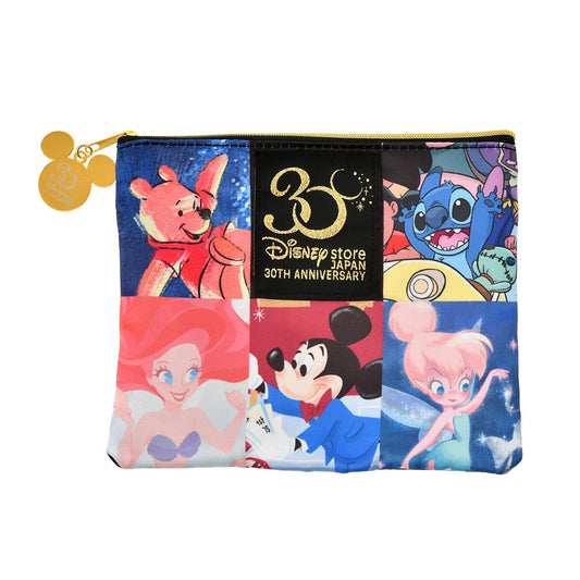 Mickey/ Stitch/ Tinker bell/ Pooh/Ariel Pouch Disney store 30th ANNIVERSARY COLLECTION