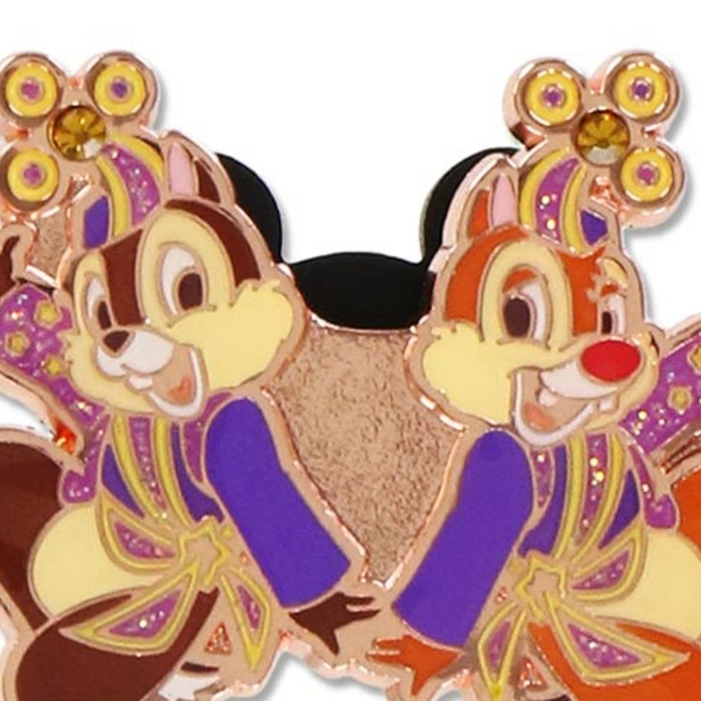 Tokyo DisneyLand 40th Dream Go Round -   Mickey/Minnie/Donald/ Daisy/ Chip & Dale/Goofy/ Pluto襟章Pin