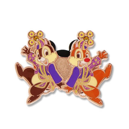 Tokyo DisneyLand 40th Dream Go Round -   Mickey/Minnie/Donald/ Daisy/ Chip & Dale/Goofy/ Pluto襟章Pin