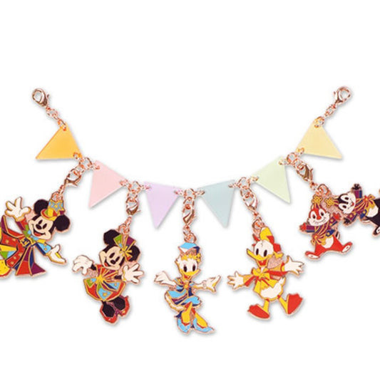 Tokyo DisneyLand 40th Dream Go Round -  Keychain set