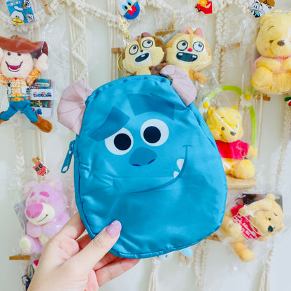 現貨 毛毛 摺疊環保袋 Sulley