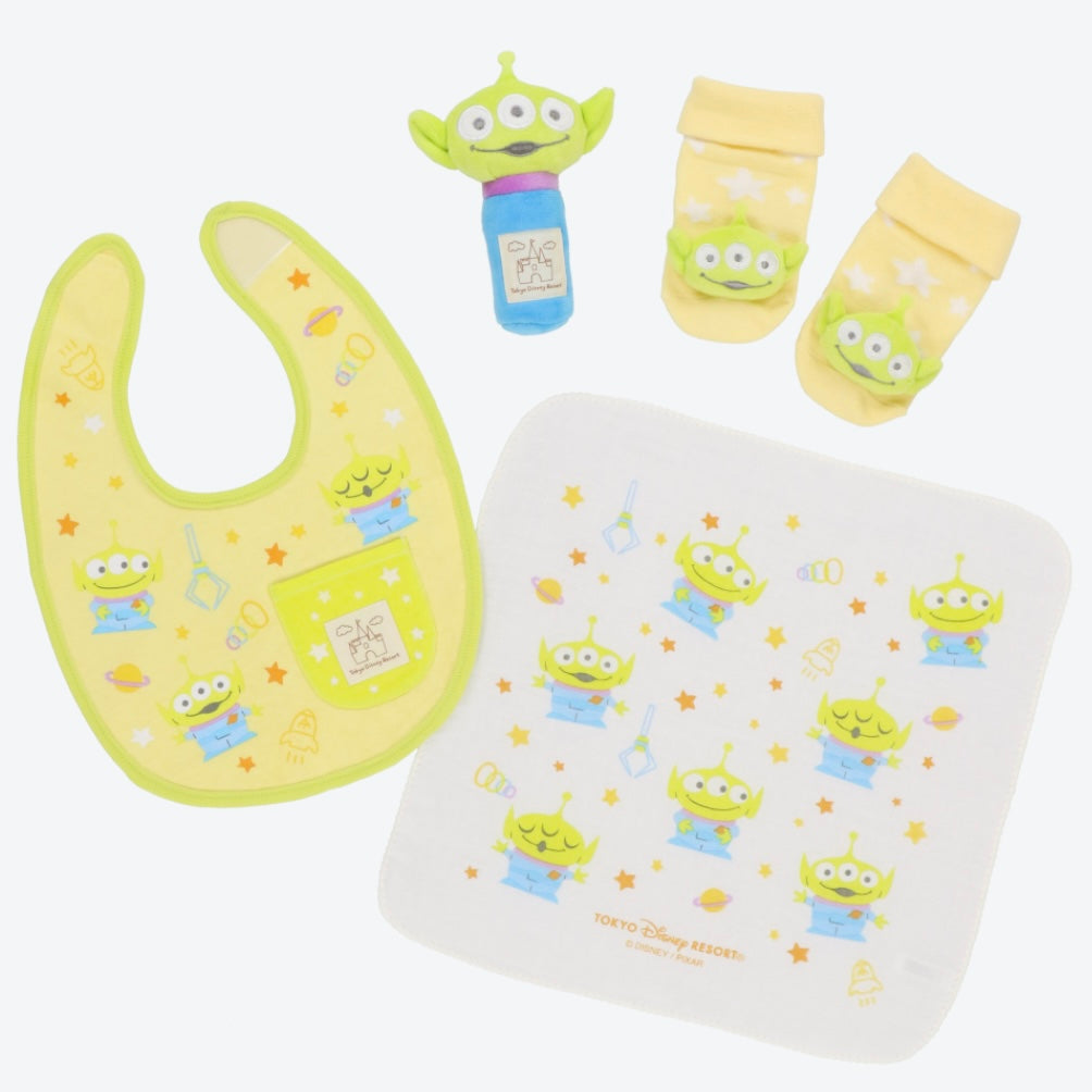 三眼仔 Baby Set 口水肩 襪仔 手巾 玩具