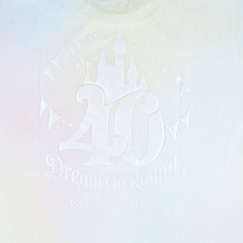 Tokyo DisneyLand 40th Dream Go Round - 輕幻彩色系T-shirt