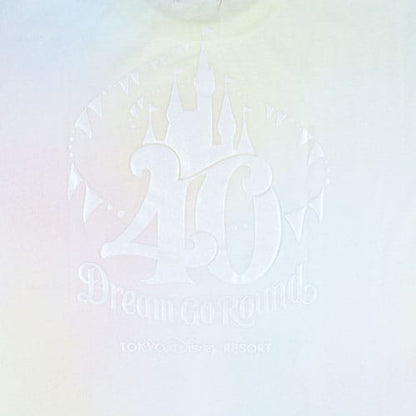 Tokyo DisneyLand 40th Dream Go Round - 輕幻彩色系T-shirt