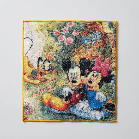日本製五彩織手巾 Mickey & Minnie & Pluto