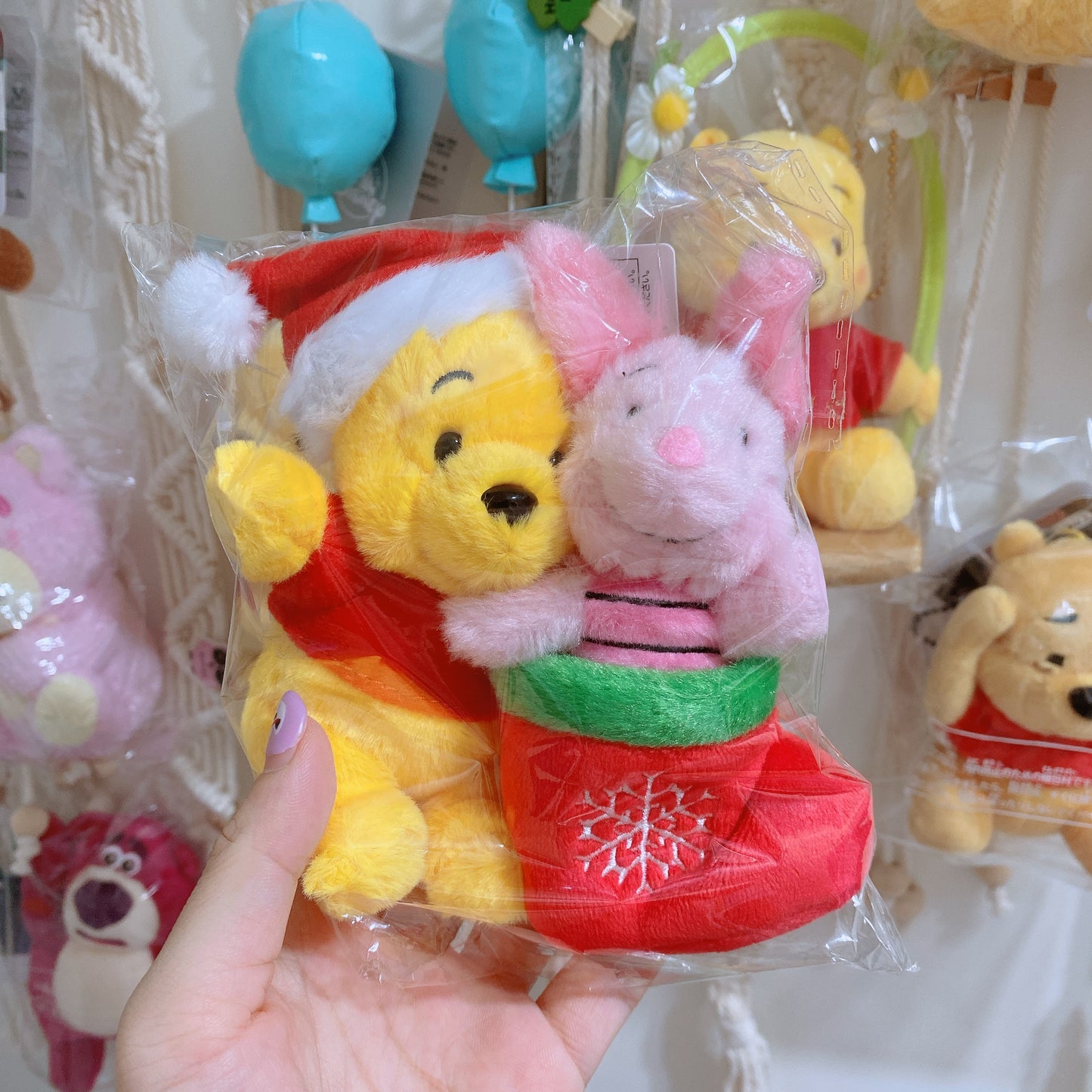 現貨Pooh & Piglet聖誕匙扣