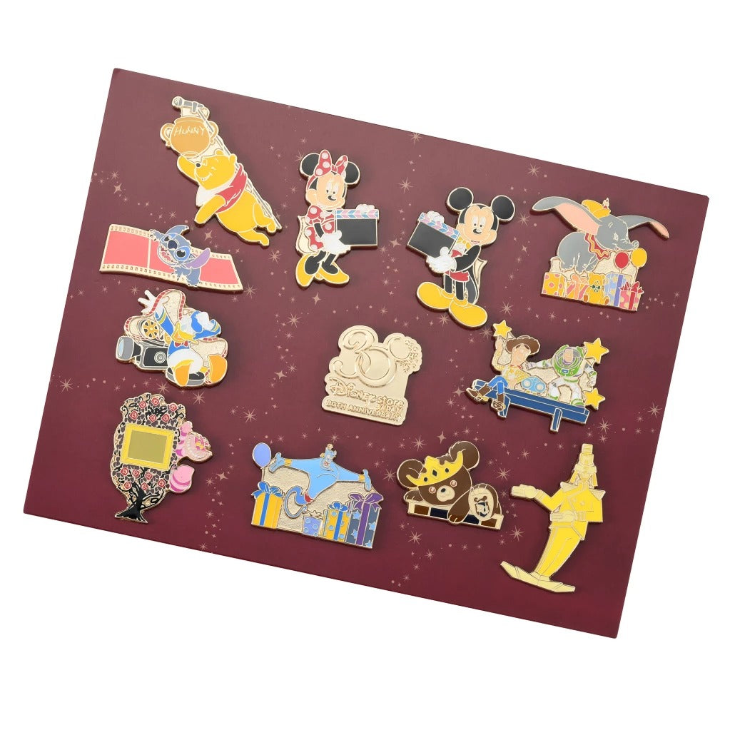 PIN SET 連相架 Disney Store Japan 30TH